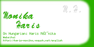 monika haris business card